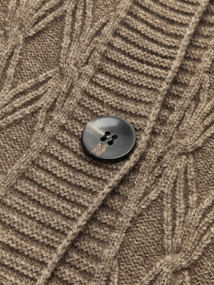 Diamond Stitch Knitting Longline Cardigan  Liora Lane Boutique Knit Outerwear