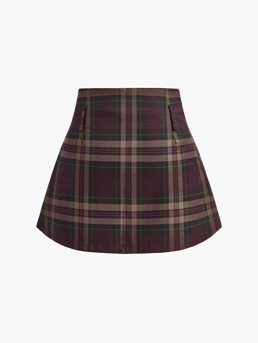 Checked Zipper Mini Skirt  Liora Lane Boutique Skirts
