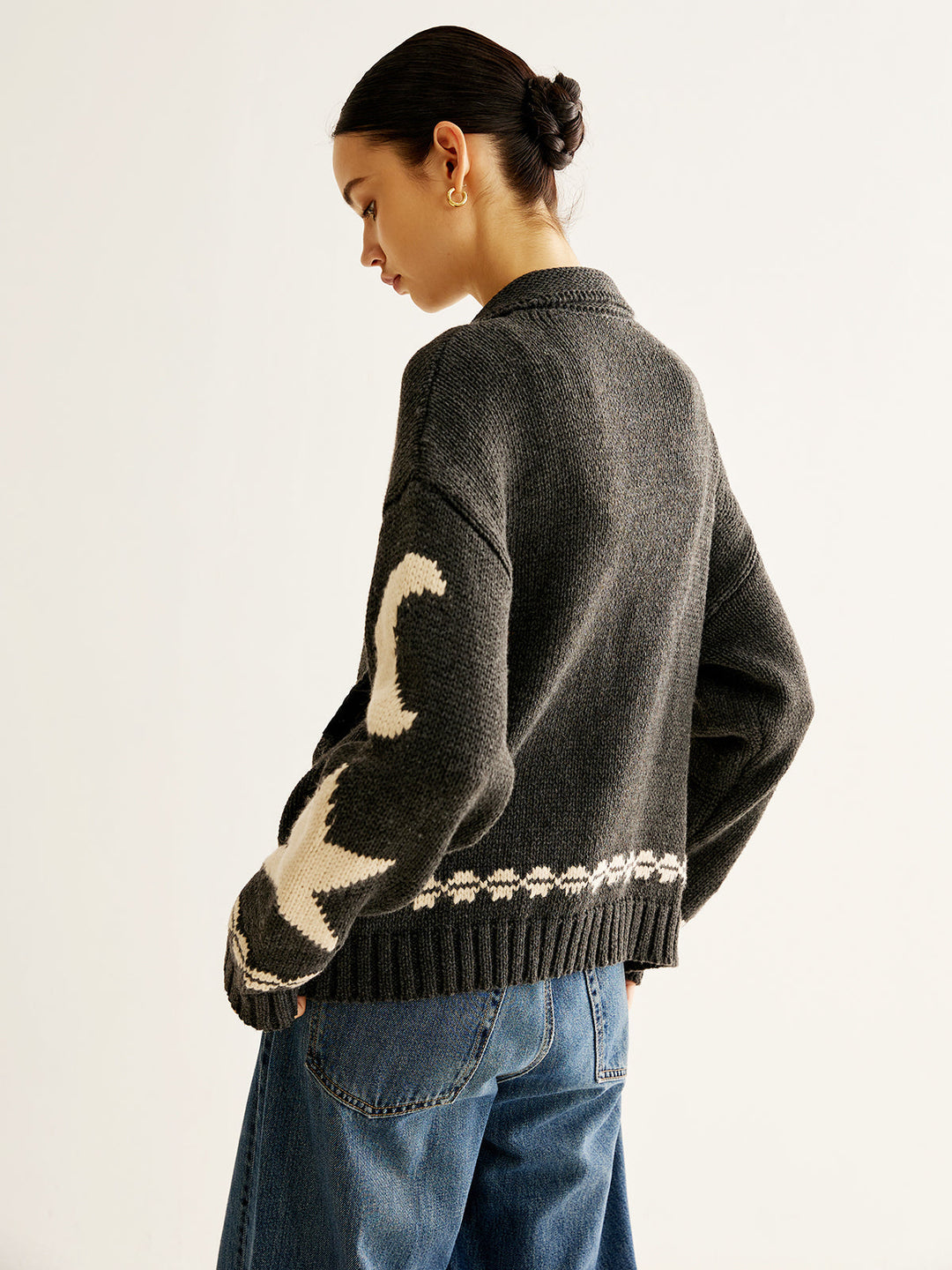Double-Zip Pockets Lapel Cardigan  Liora Lane Boutique Cardigans