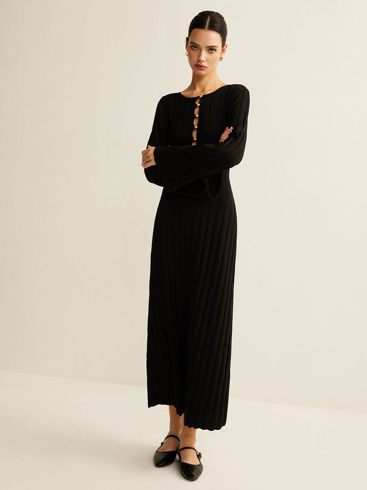 Cutout Soft Sweater Dress  Liora Lane Boutique Sweater Dresses