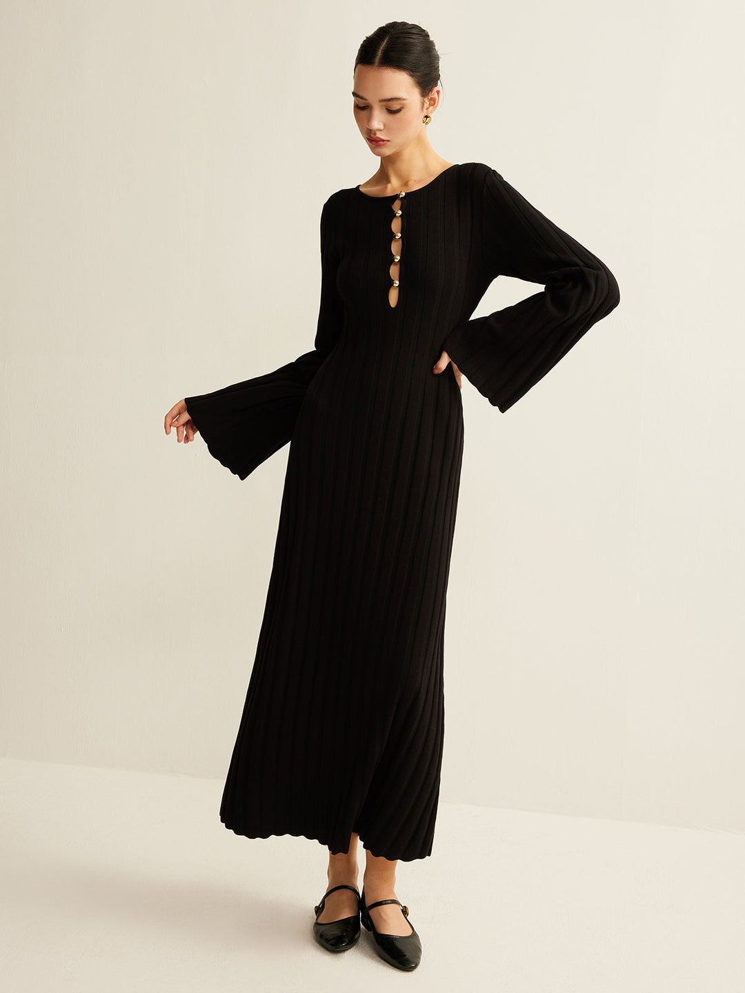 Cutout Soft Sweater Dress  Liora Lane Boutique Sweater Dresses
