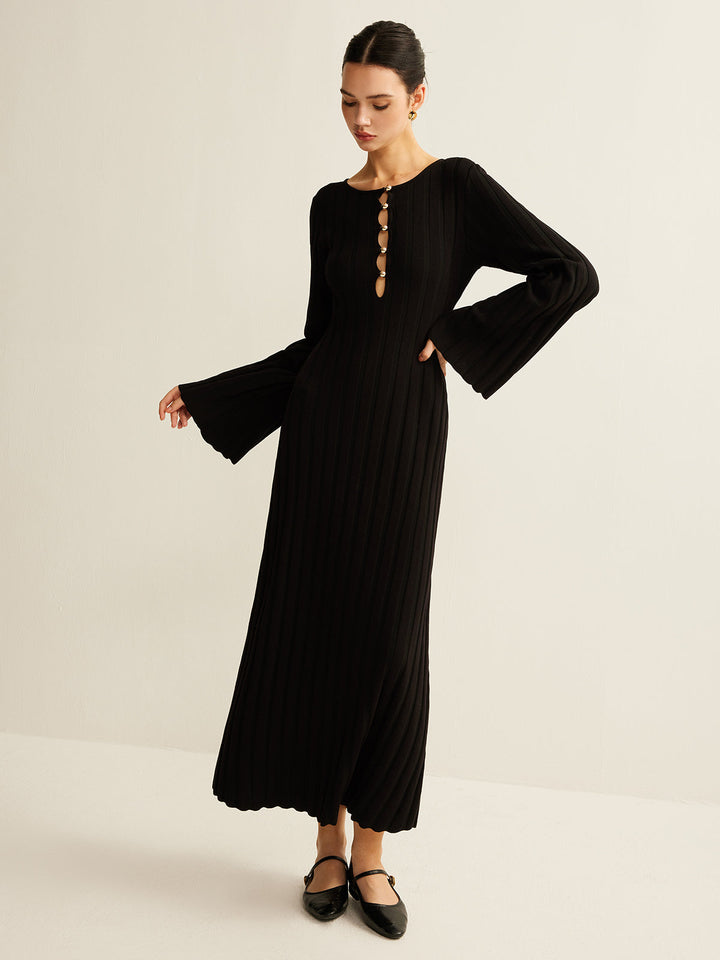 Cutout Soft Sweater Dress  Liora Lane Boutique Sweater Dresses