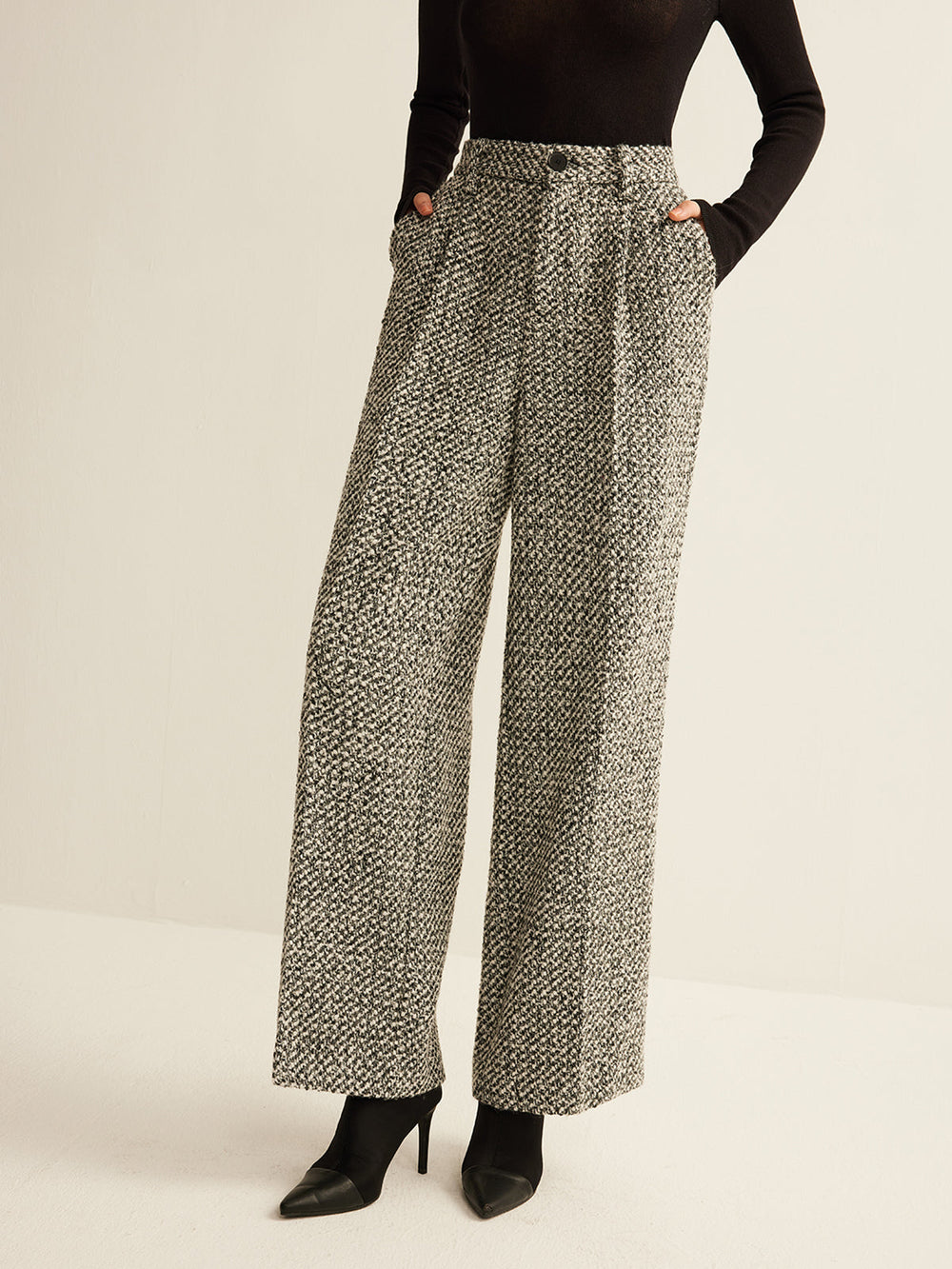 Wool-Blend Tweed Pants  Liora Lane Boutique Pants