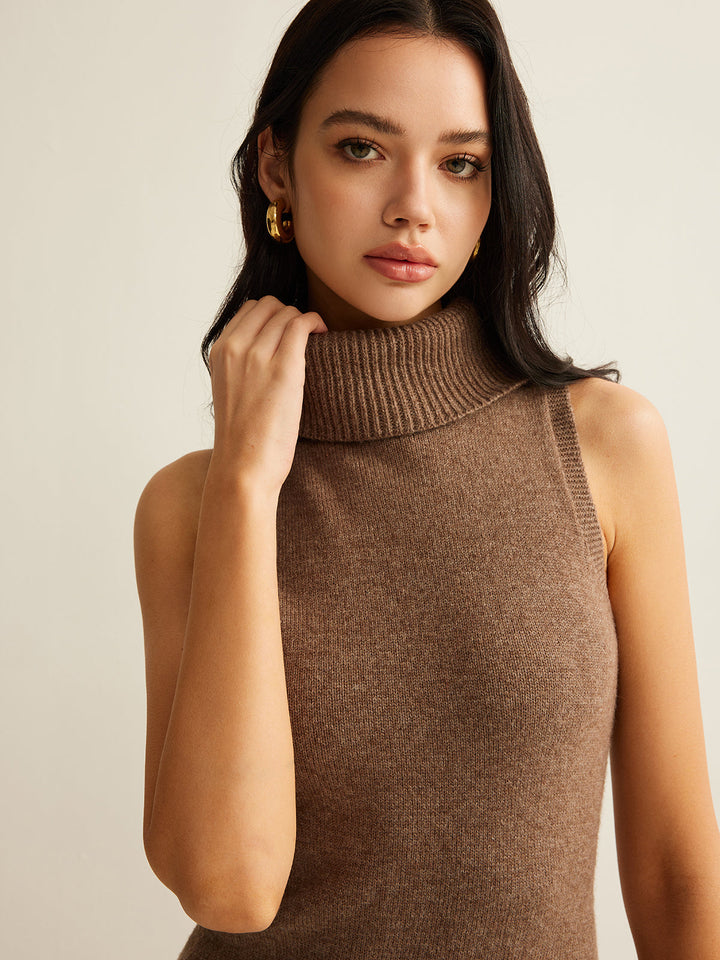 Wool-Blend Turtleneck Sweater Dress Without Belt  Liora Lane Boutique Sweater Dresses