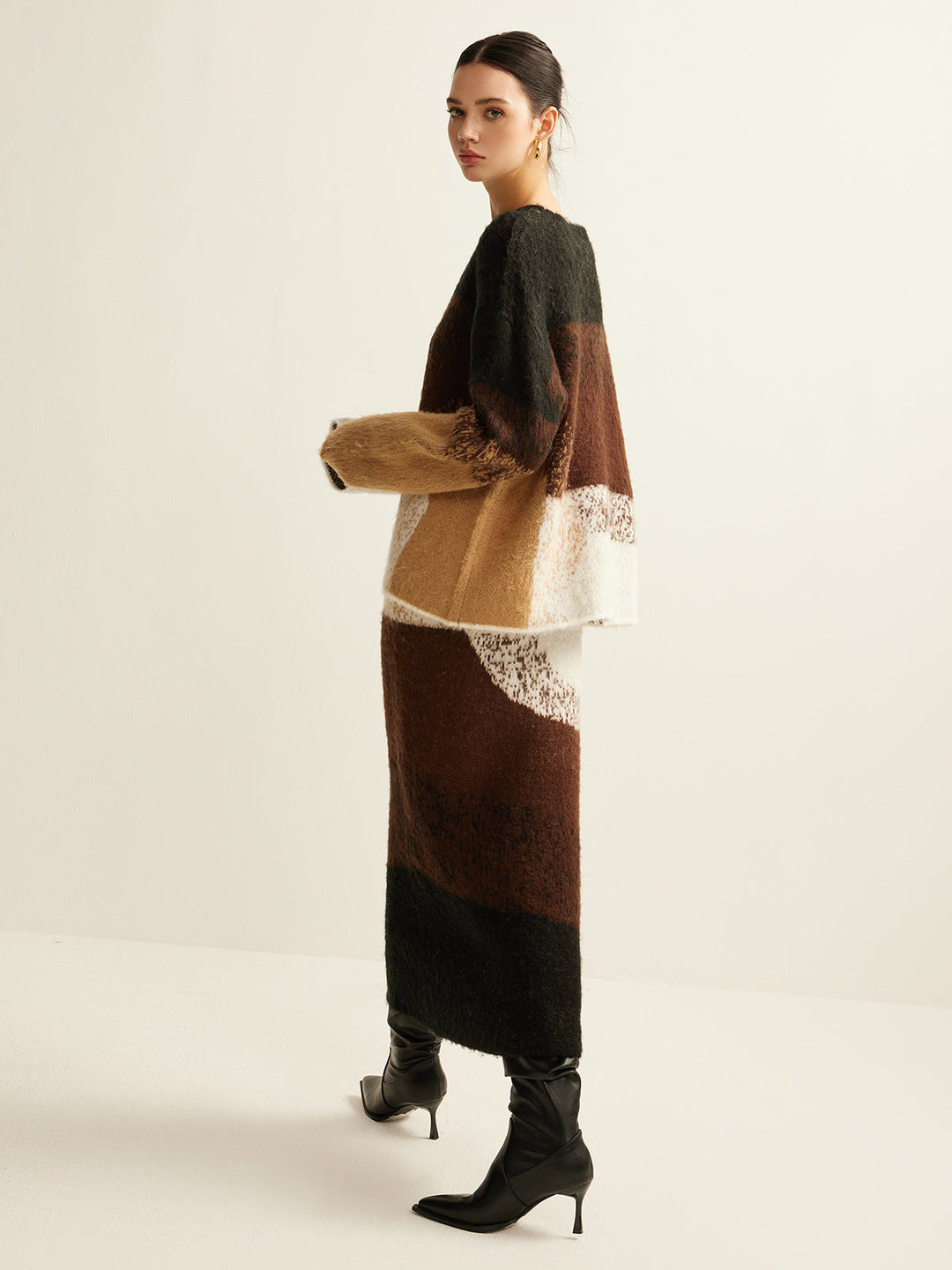 Color Block Sweater Skirt  Liora Lane Boutique Sweater Skirts