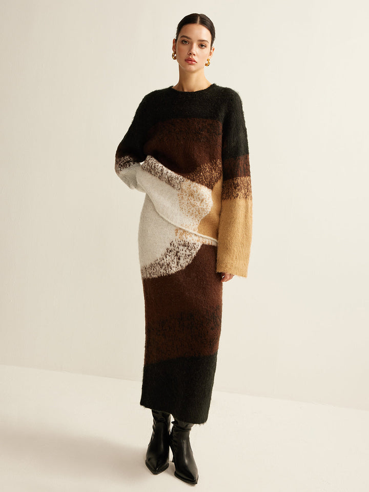 Color Block Sweater Skirt  Liora Lane Boutique Sweater Skirts