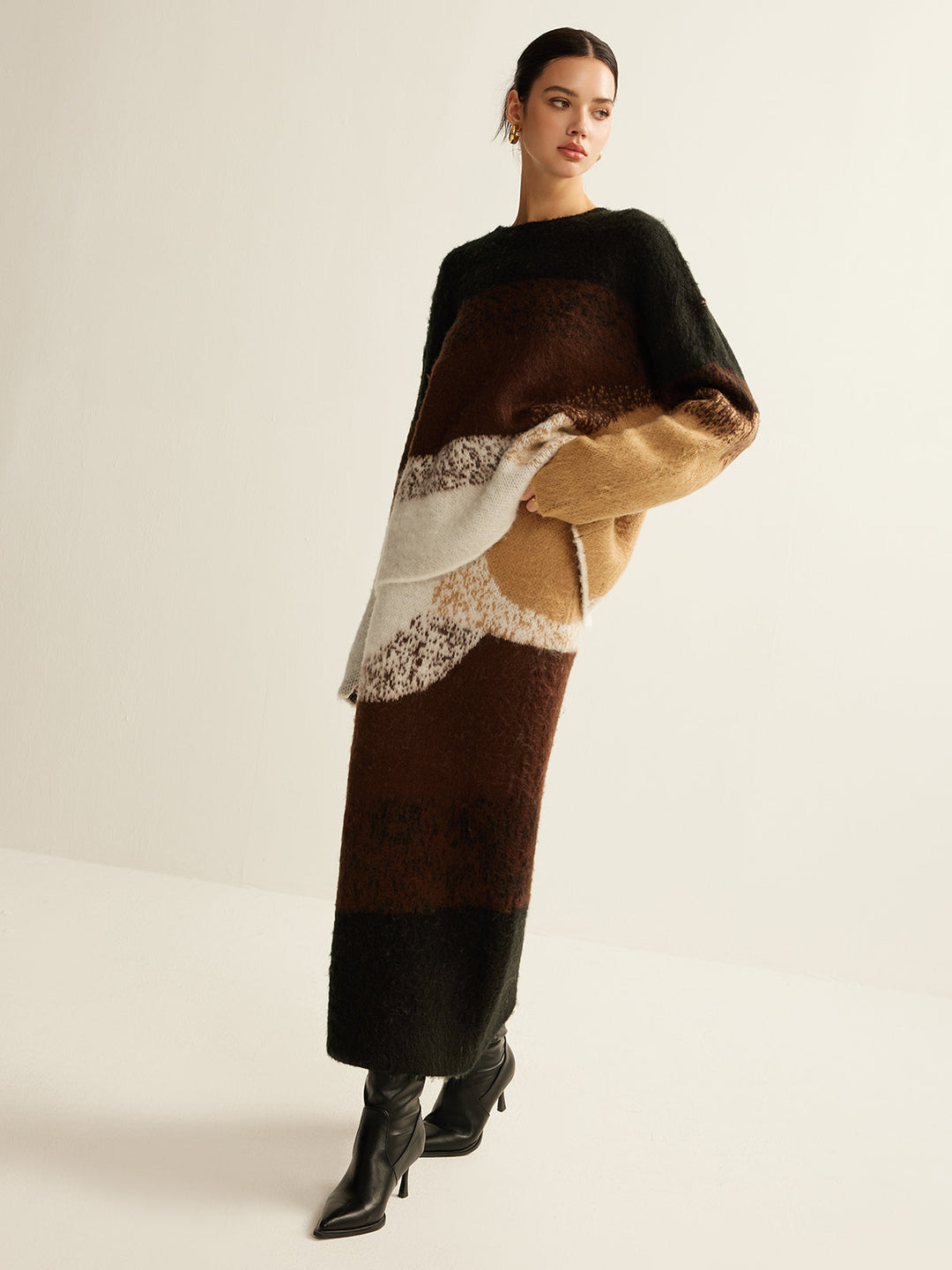 Color Block Sweater Skirt  Liora Lane Boutique Sweater Skirts