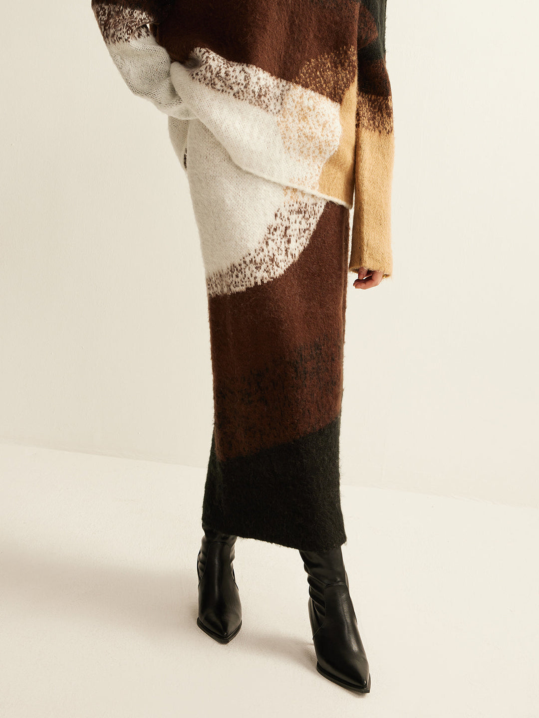 Color Block Sweater Skirt  Liora Lane Boutique Sweater Skirts