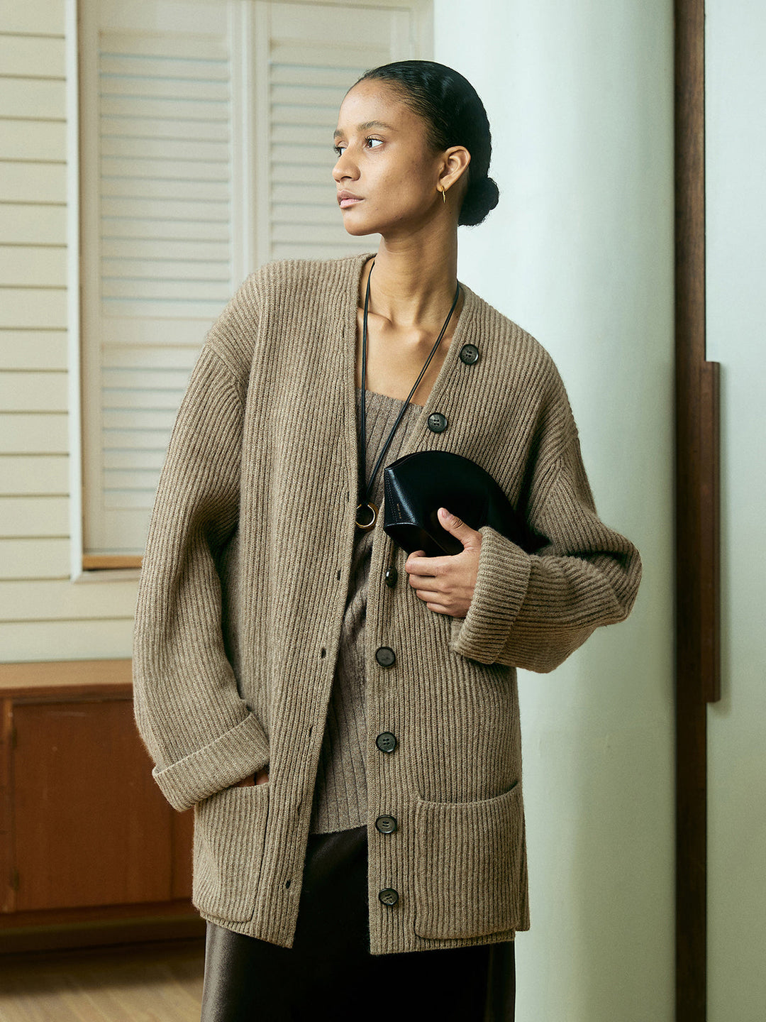 Ribbed Loose Knit Outerwear  Liora Lane Boutique Knit Outerwear