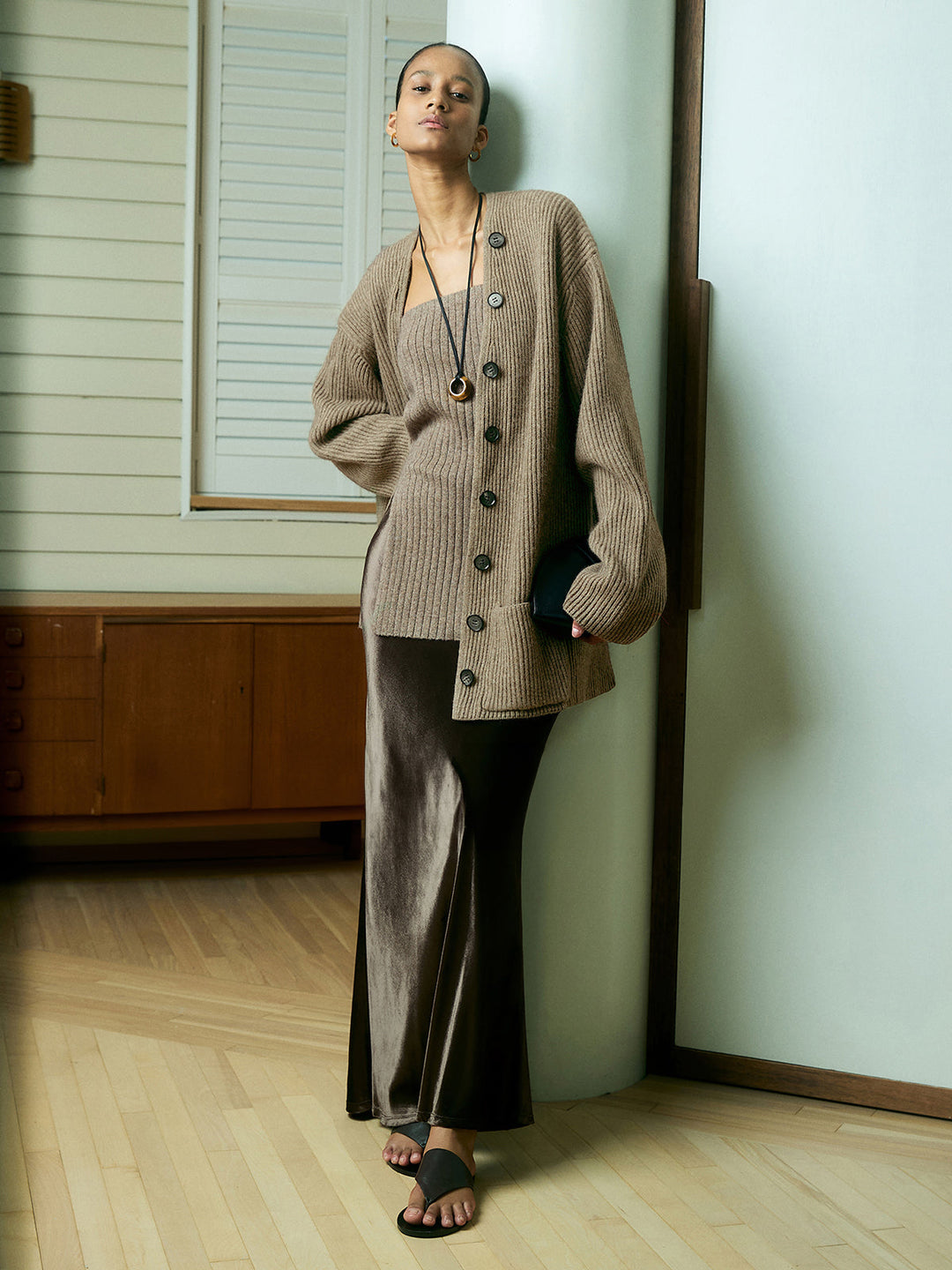 Ribbed Loose Knit Outerwear  Liora Lane Boutique Knit Outerwear