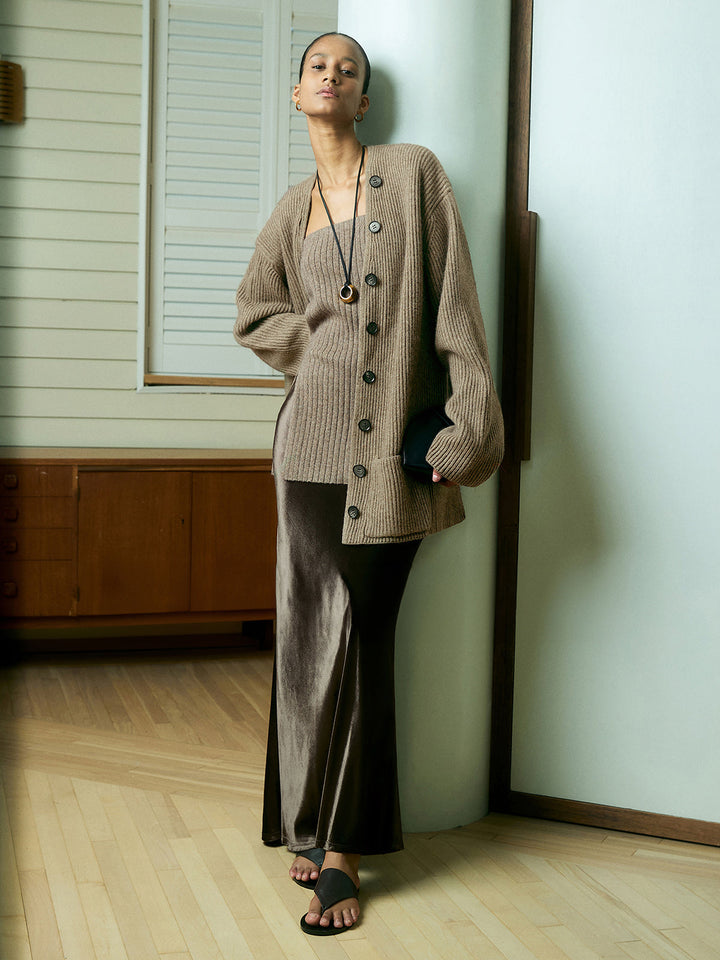 Ribbed Loose Knit Outerwear  Liora Lane Boutique Knit Outerwear