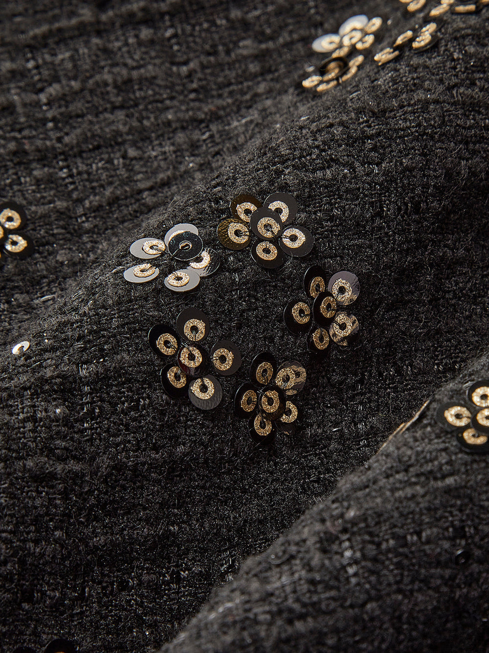 Sequins Floral Tweed Skirt  Liora Lane Boutique Skirts