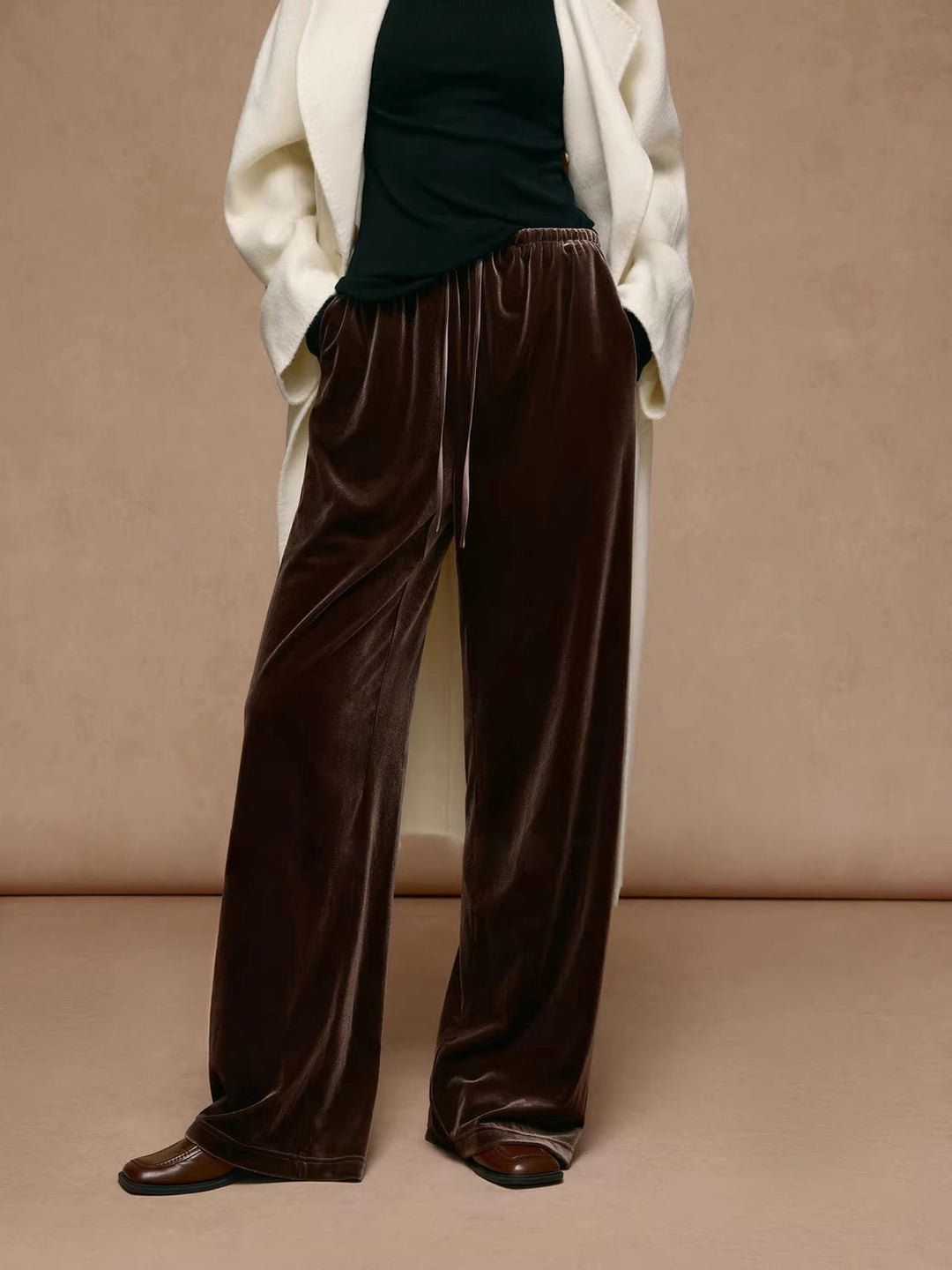 Drawstring Cozy Draped Pants  Liora Lane Boutique Pants