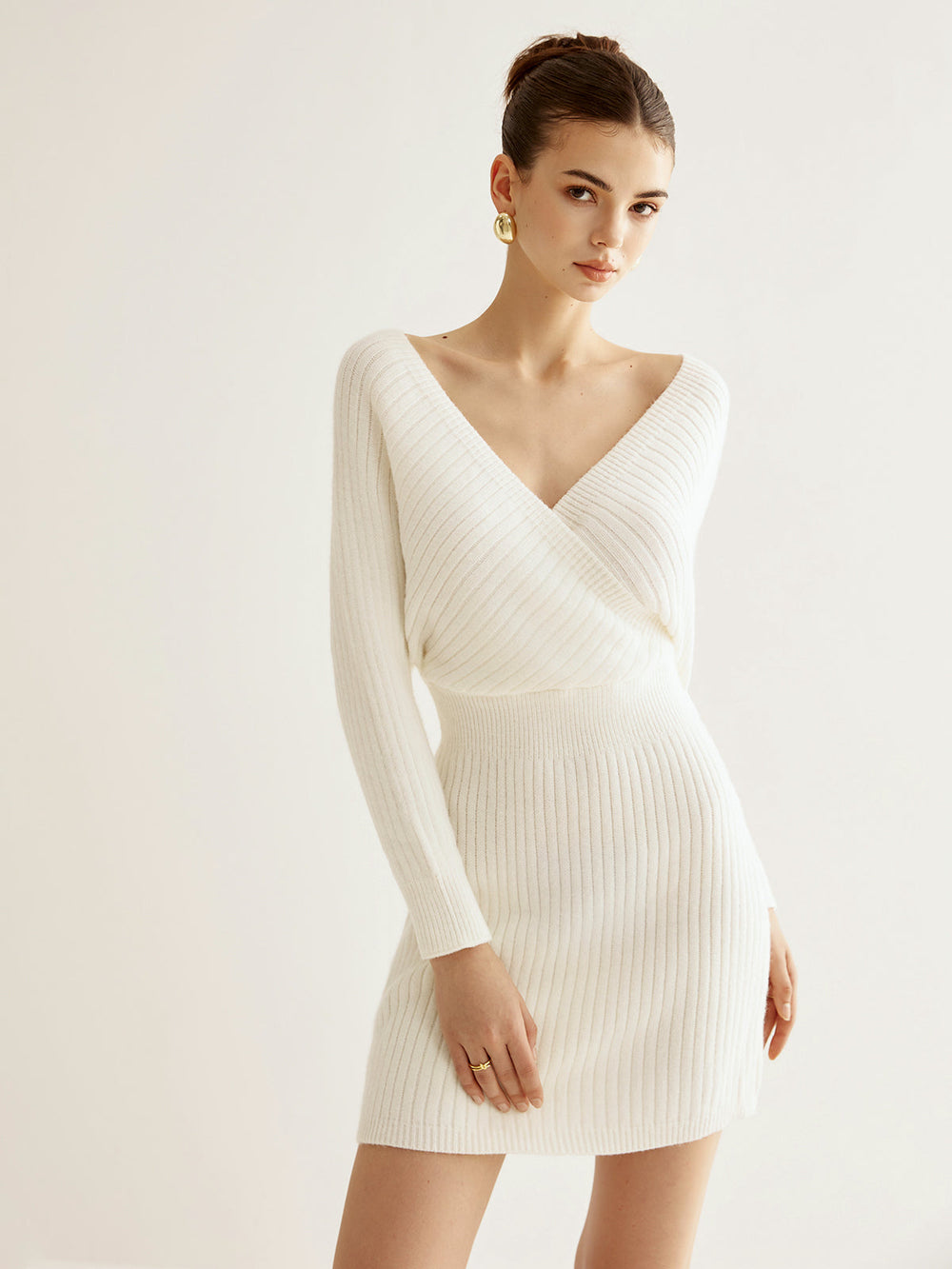 Criss Cross Cinched Sweater Dress  Liora Lane Boutique Sweater Dresses