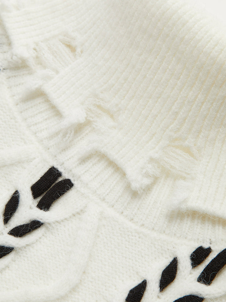 Turtleneck Raw Hem Twist Sweater  Liora Lane Boutique Sweaters