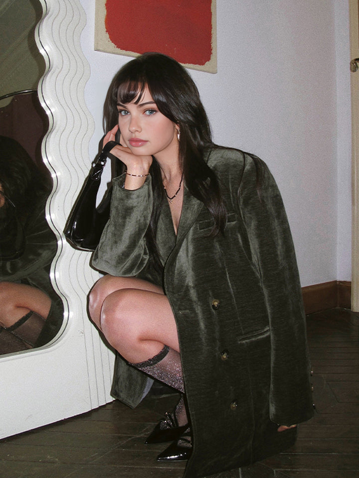 Retro Velvet Blazer  Liora Lane Boutique Blazers