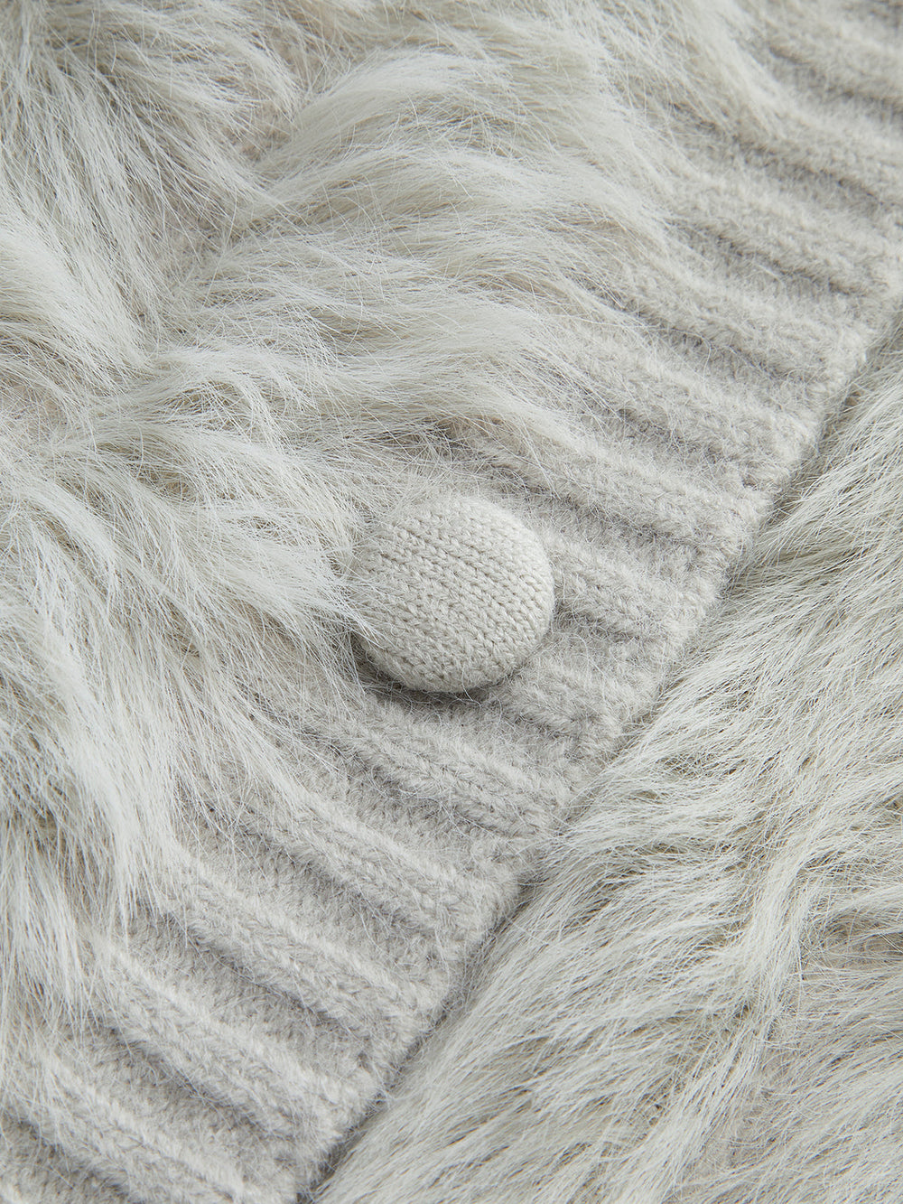 PU-Collar High Stretch Fuzzy Cardigan  Liora Lane Boutique Cardigans