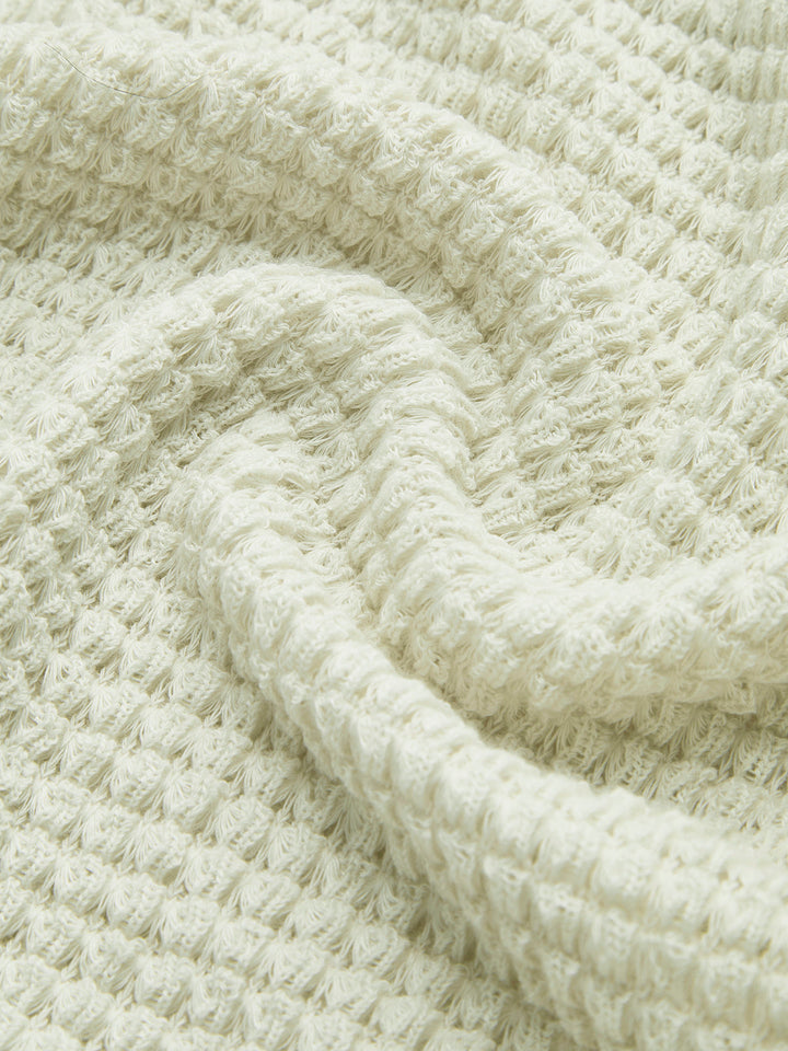 Plain Waffle Slim Sweater  Liora Lane Boutique T-Shirts