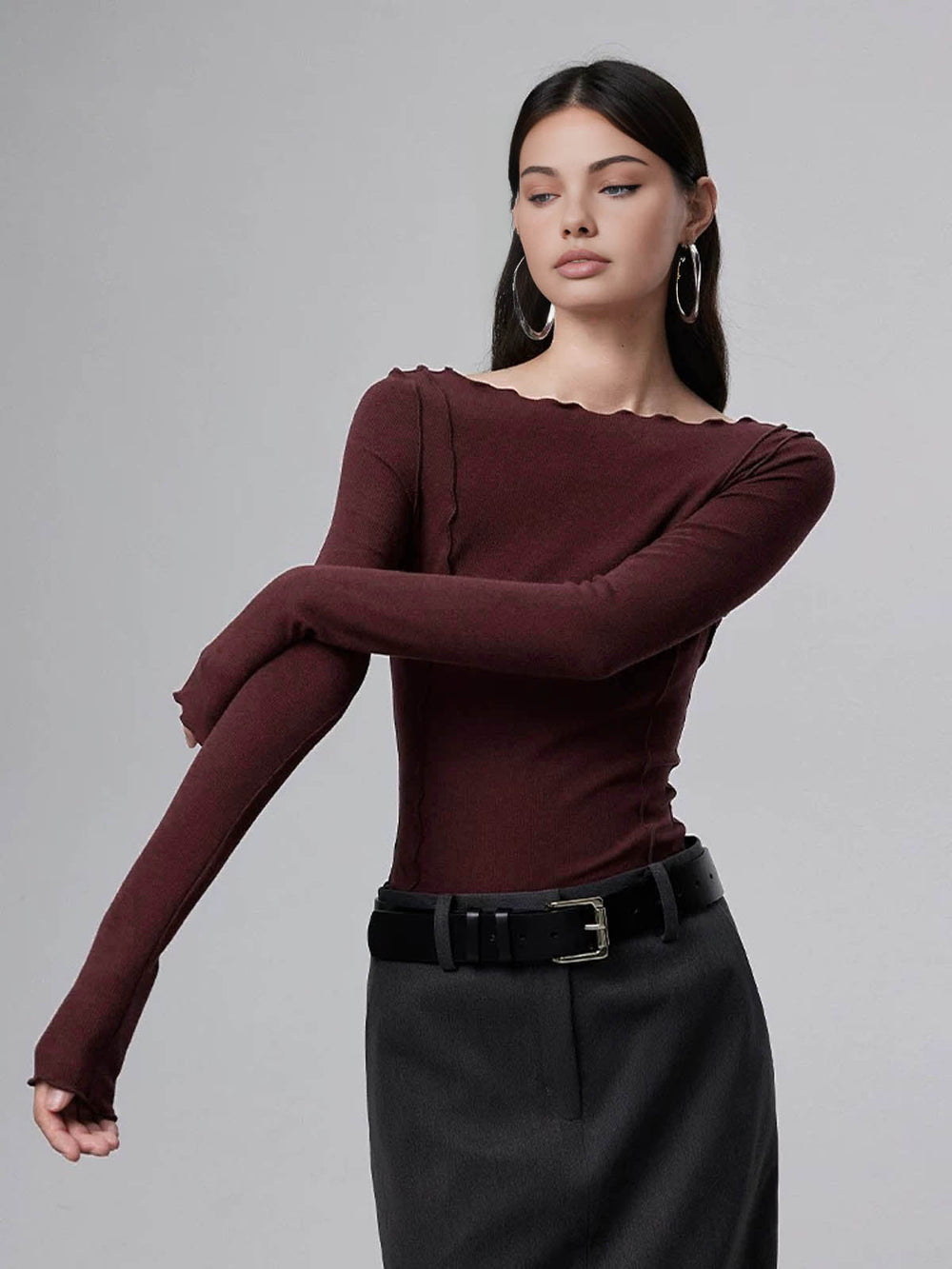 Lettuce Trim Slim T-Shirt  Liora Lane Boutique T-Shirts