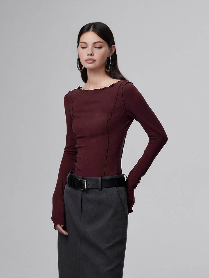 Lettuce Trim Slim T-Shirt  Liora Lane Boutique T-Shirts