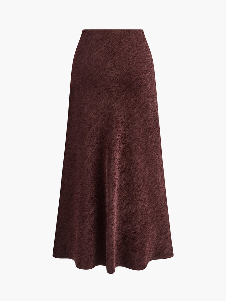 Minimalist Corduroy Draped Skirt  Liora Lane Boutique Skirts