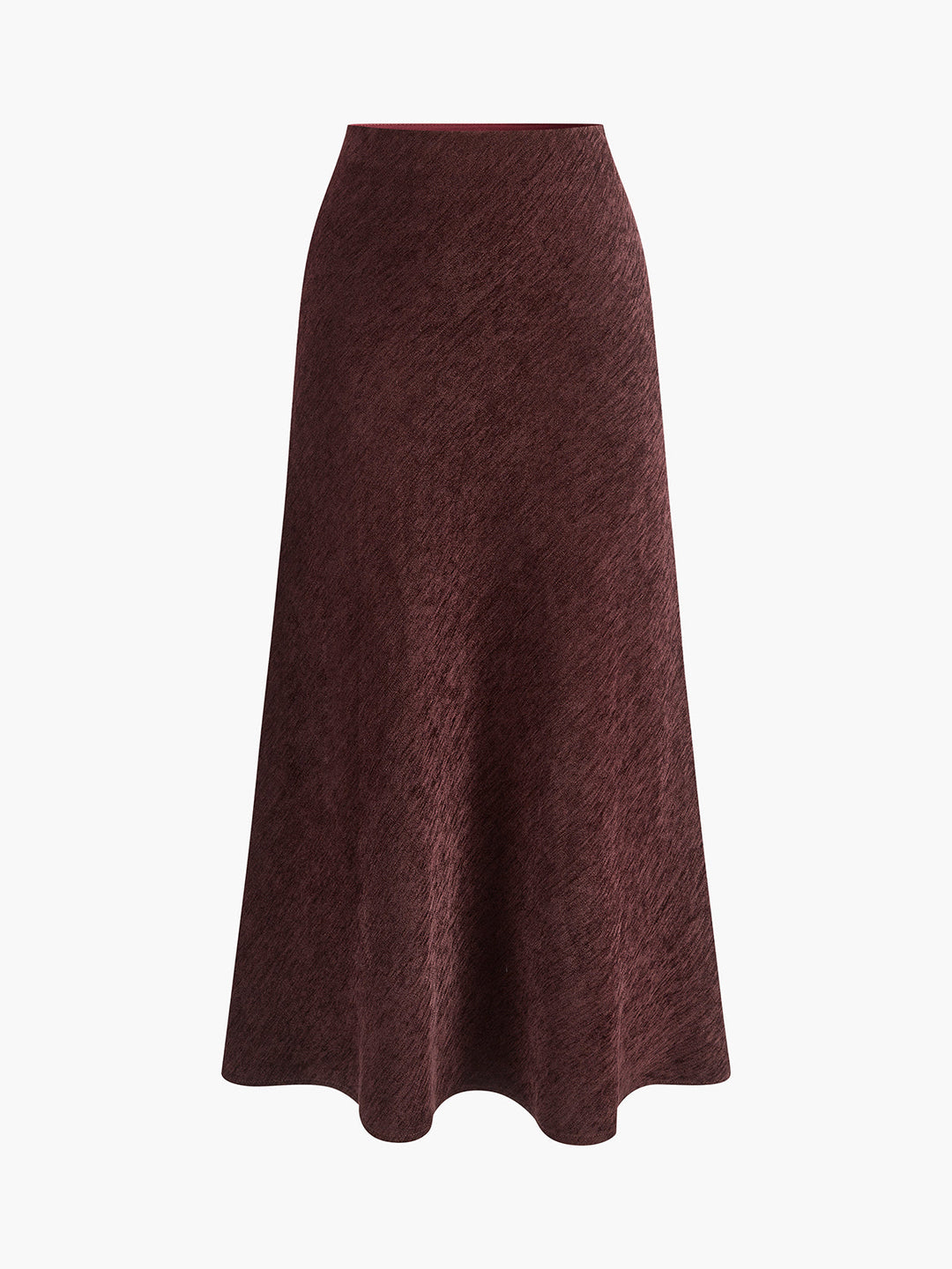 Minimalist Corduroy Draped Skirt  Liora Lane Boutique Skirts Burgundy / XL 69.99