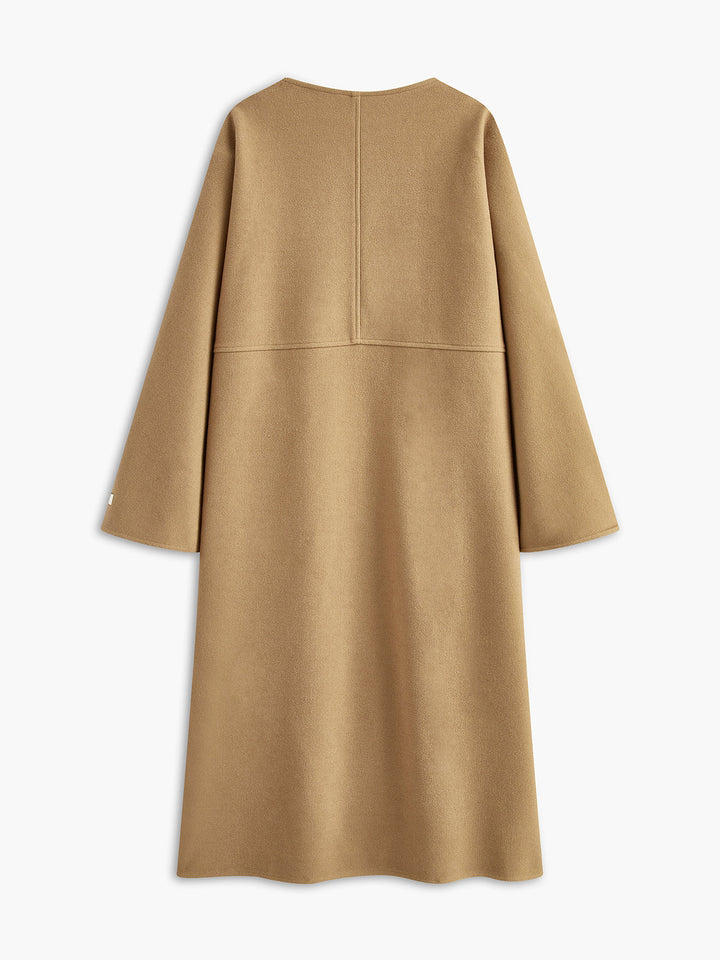 Minimalist Oversized Wool Long Coat  Liora Lane Boutique Wool Coats