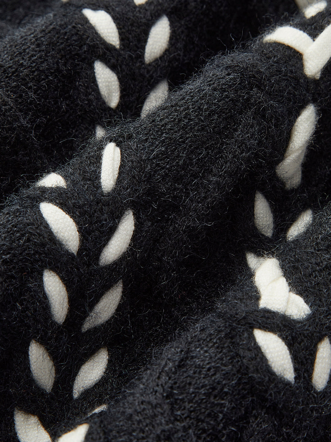 Contrast Binding Cinched Twist Sweater  Liora Lane Boutique Sweaters