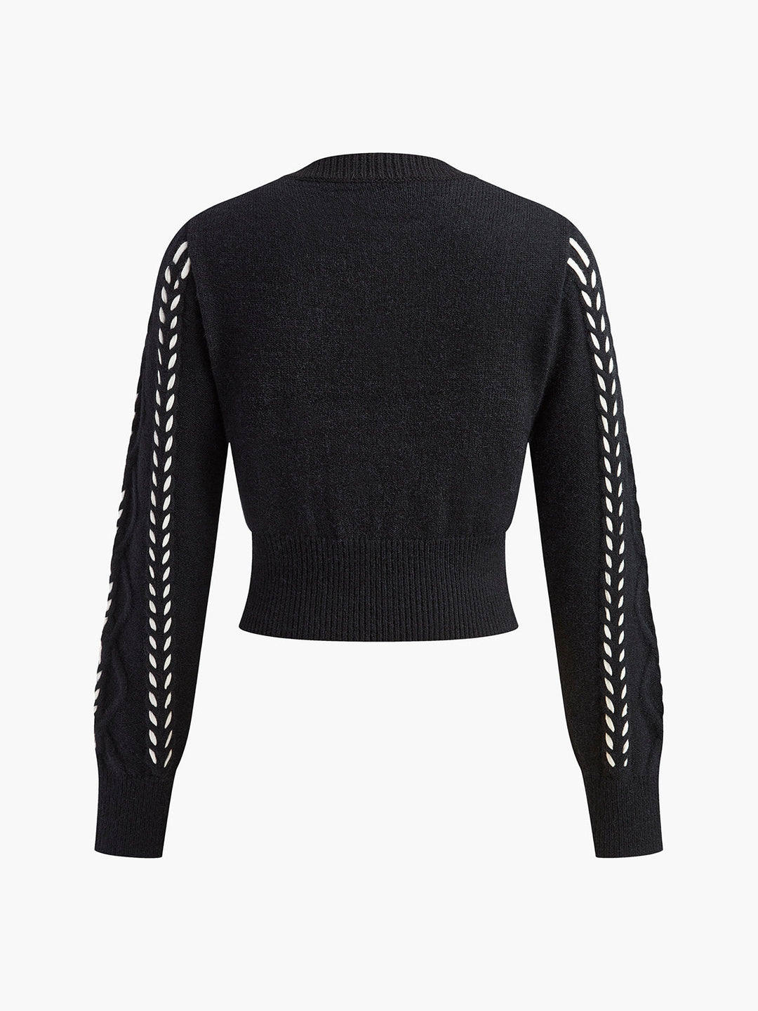 Contrast Binding Cinched Twist Sweater  Liora Lane Boutique Sweaters