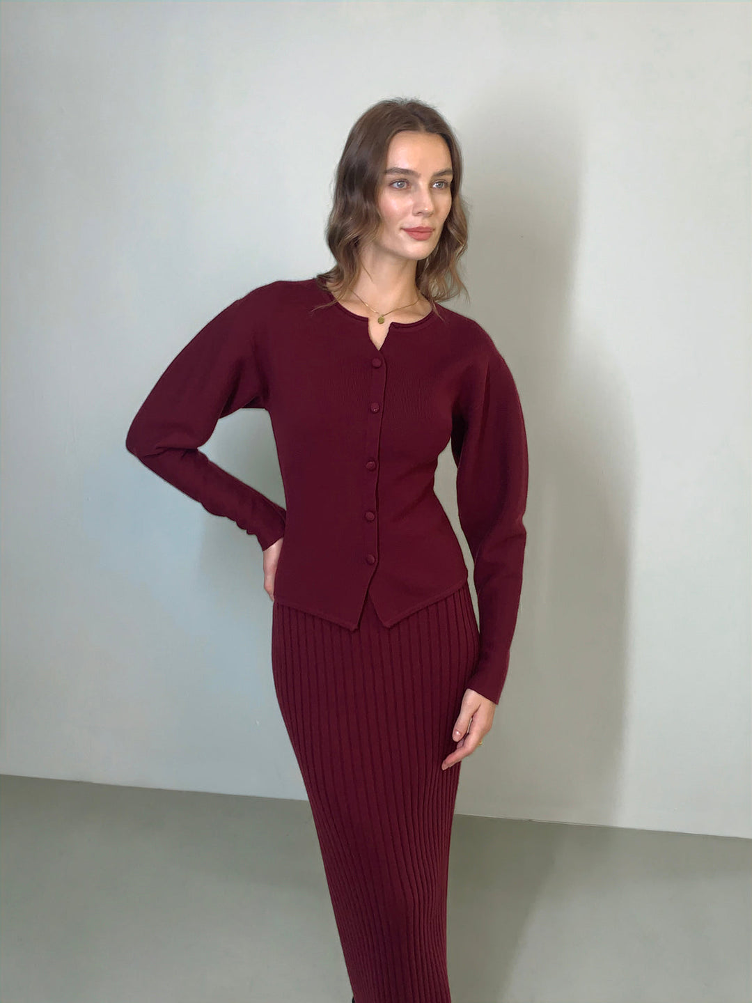 Minimalist Ribbed Sweater Skirt  Liora Lane Boutique Sweater Skirts