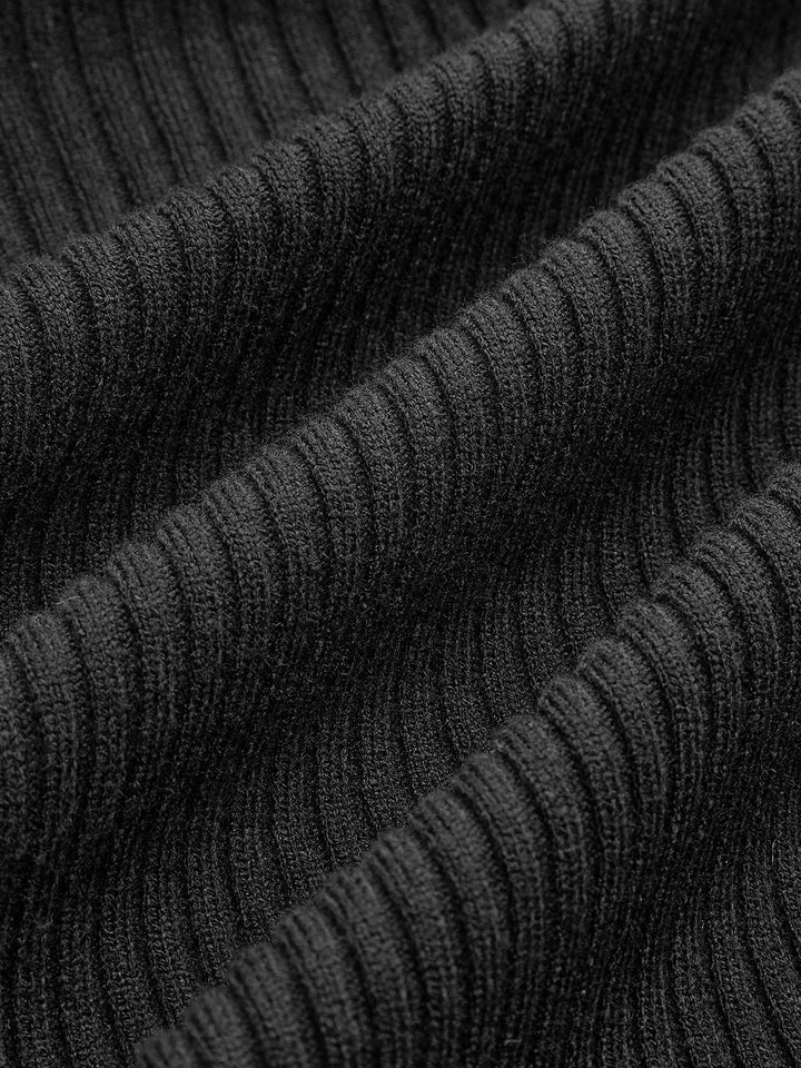 Oversized Ribbed Panel Bud Waist Button Knit Top  Liora Lane Boutique Knit Tops