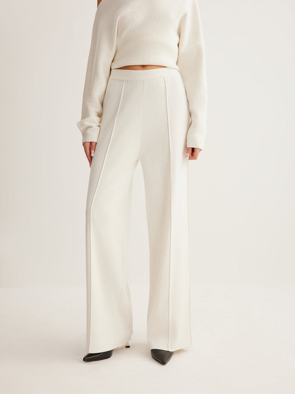 Wool-Blend Piping Pants  Liora Lane Boutique Sweater Pants