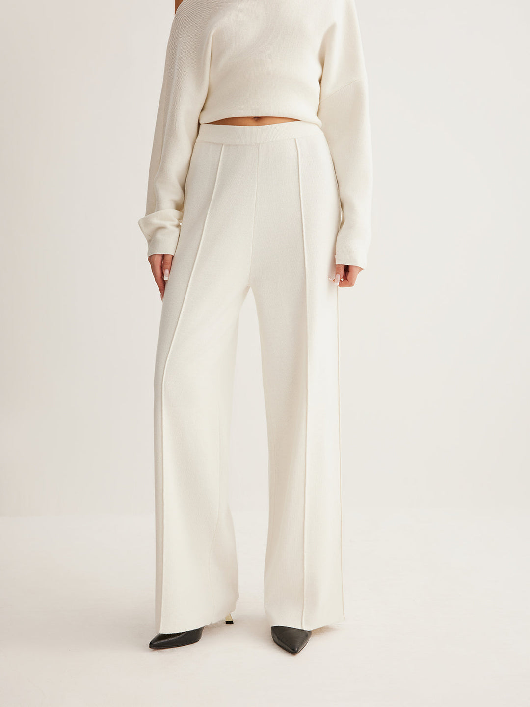 Wool-Blend Piping Pants  Liora Lane Boutique Sweater Pants