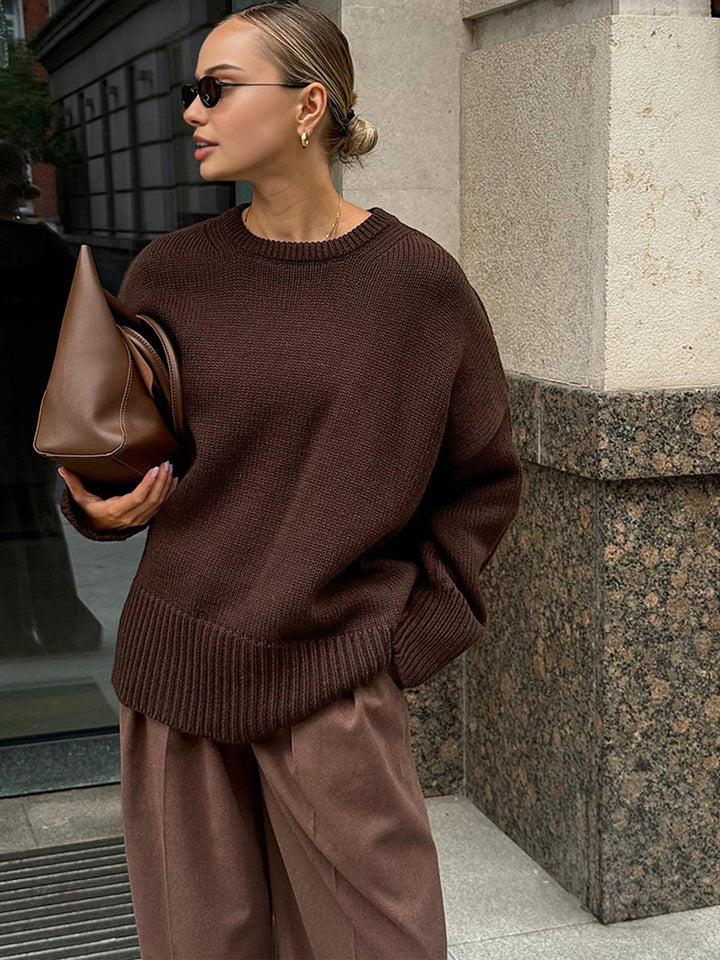 Minimalist Plain Shift Sweater  Liora Lane Boutique Sweaters