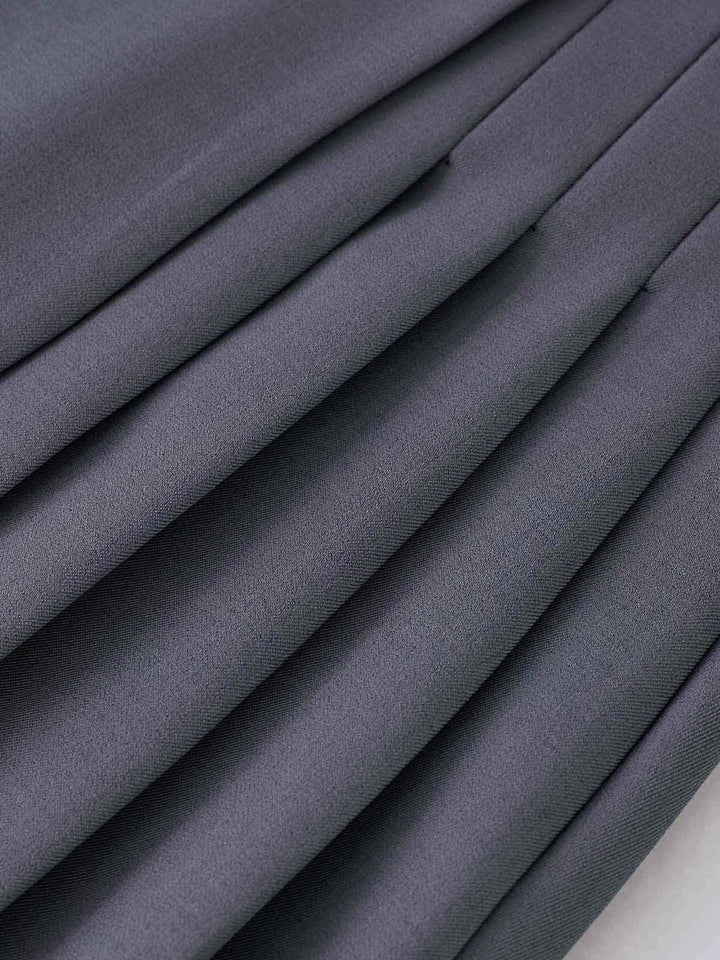 Button Zipper Pleated Suit Skirt  Liora Lane Boutique Skirts