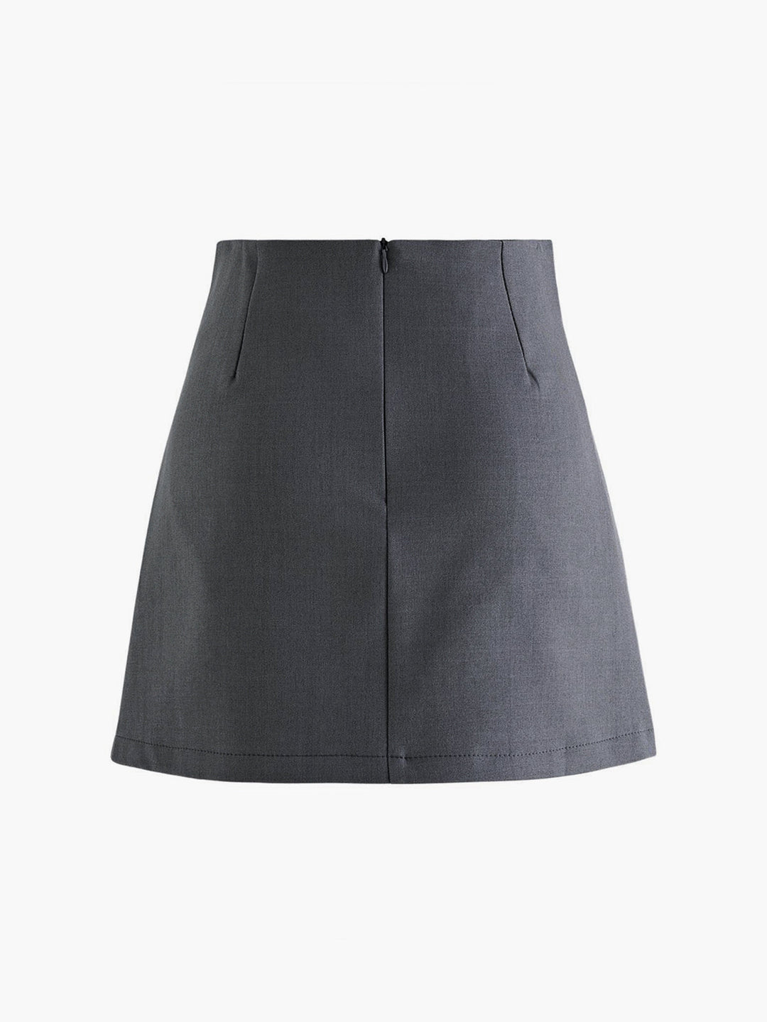 Button Zipper Pleated Suit Skirt  Liora Lane Boutique Skirts