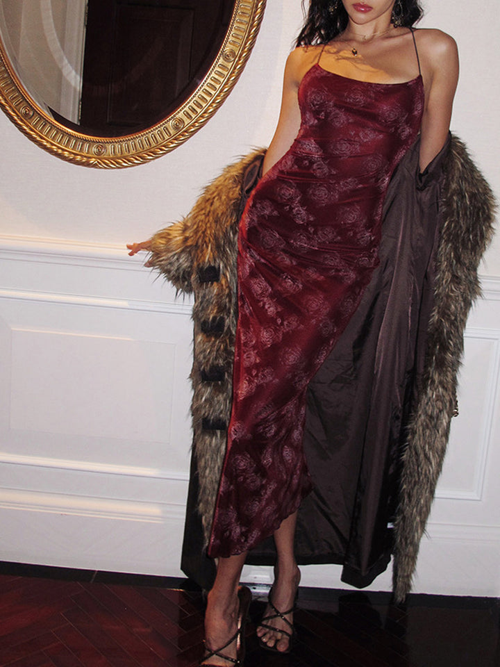 Rose Velvet Cami Dress  Liora Lane Boutique Dresses