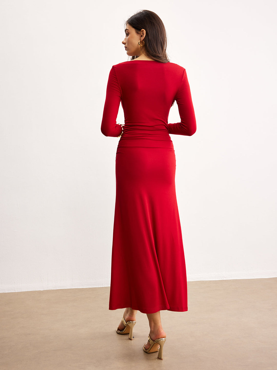 Off-Shoulder Ruffle Knit Dress  Liora Lane Boutique Knit Dresses