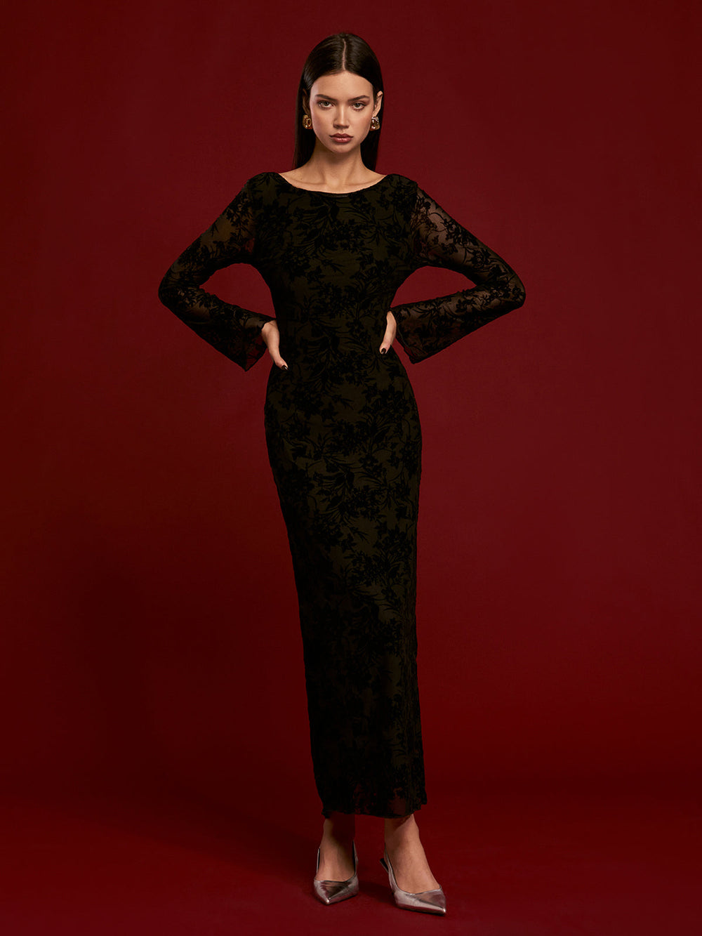 Tie Backless Velvet Dress  Liora Lane Boutique Dresses
