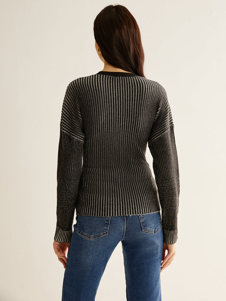 Ombre Button Slim Cardigan  Liora Lane Boutique Cardigans