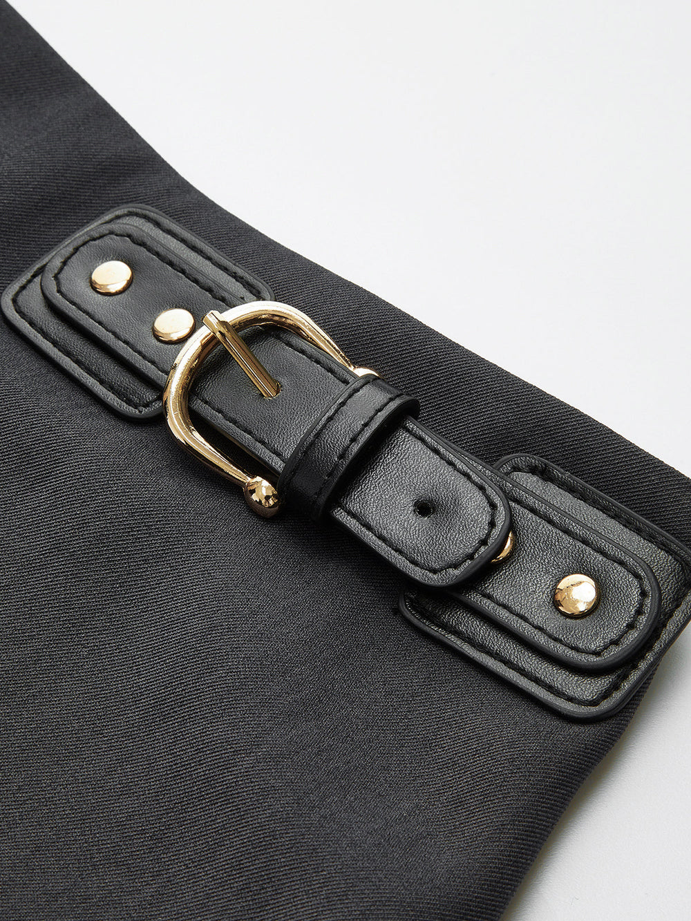 Side Pleated Buckle Belted Skirt  Liora Lane Boutique Skirts