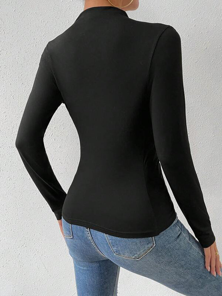 Color Block Long Sleeve T-Shirt  Liora Lane Boutique T-Shirts
