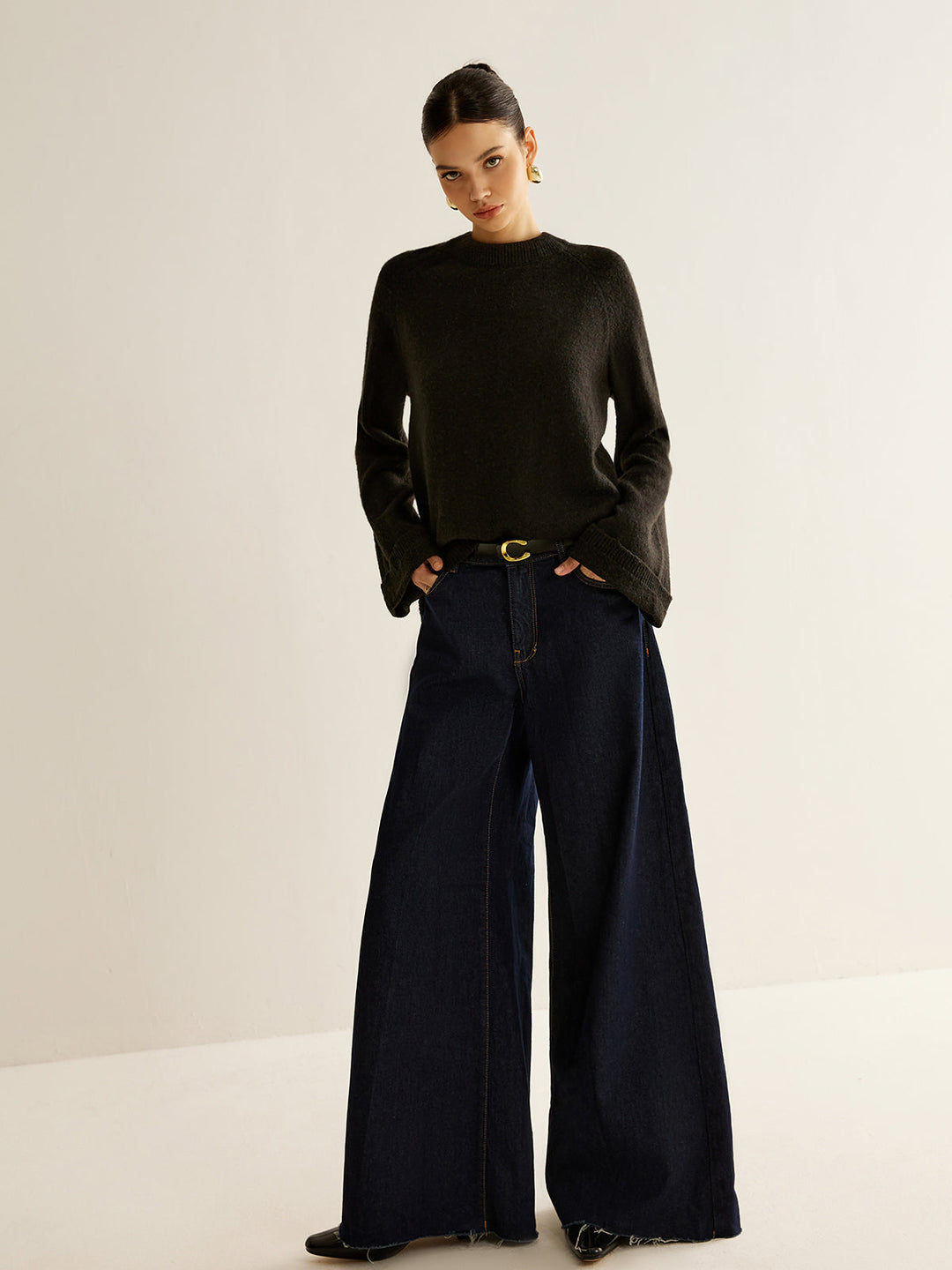 Oversized Open Back Tie Sweater  Liora Lane Boutique Sweaters