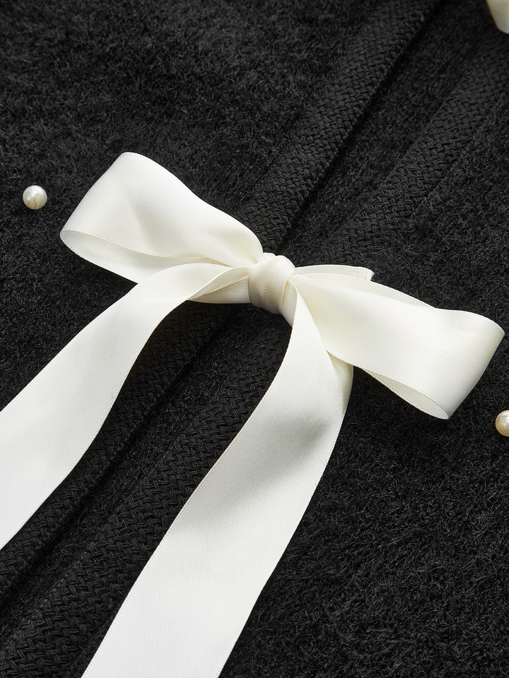 Beaded Decor Bow Knit Top  Liora Lane Boutique Knit Tops