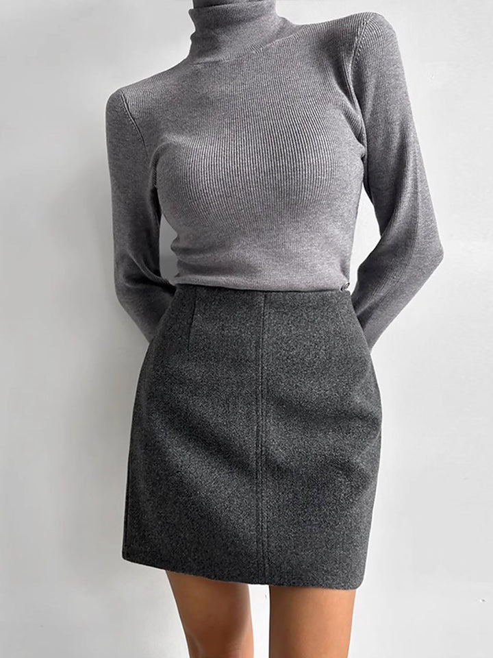 Leisure Piping A-Line Skirt  Liora Lane Boutique Skirts