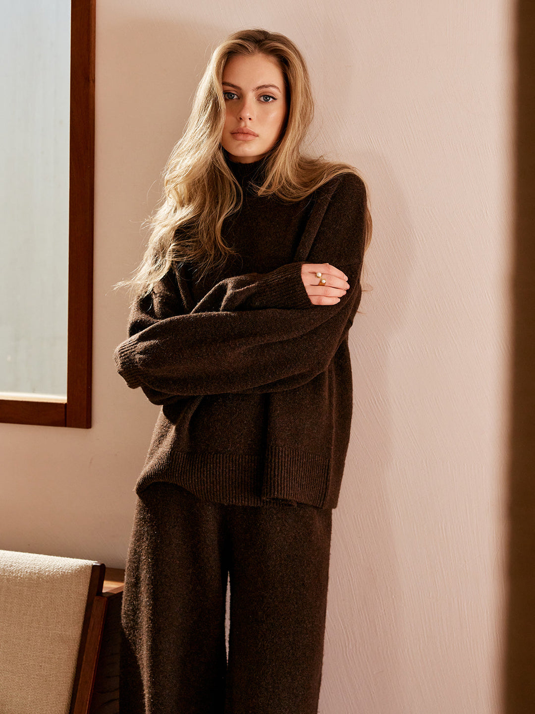 Basic Mock Neck Shift Sweater  Liora Lane Boutique Sweaters