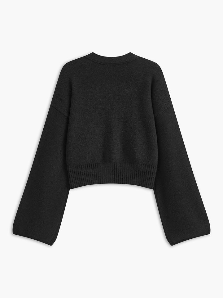 V-Neck Rhinestone-Bow Cardigan  Liora Lane Boutique Cardigans