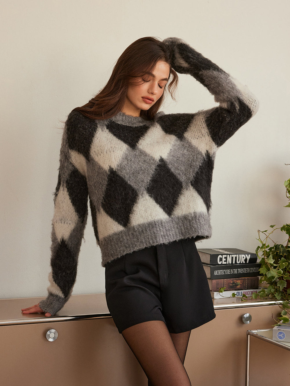 Wool-Blend Color Block Cozy Sweater  Liora Lane Boutique Sweaters