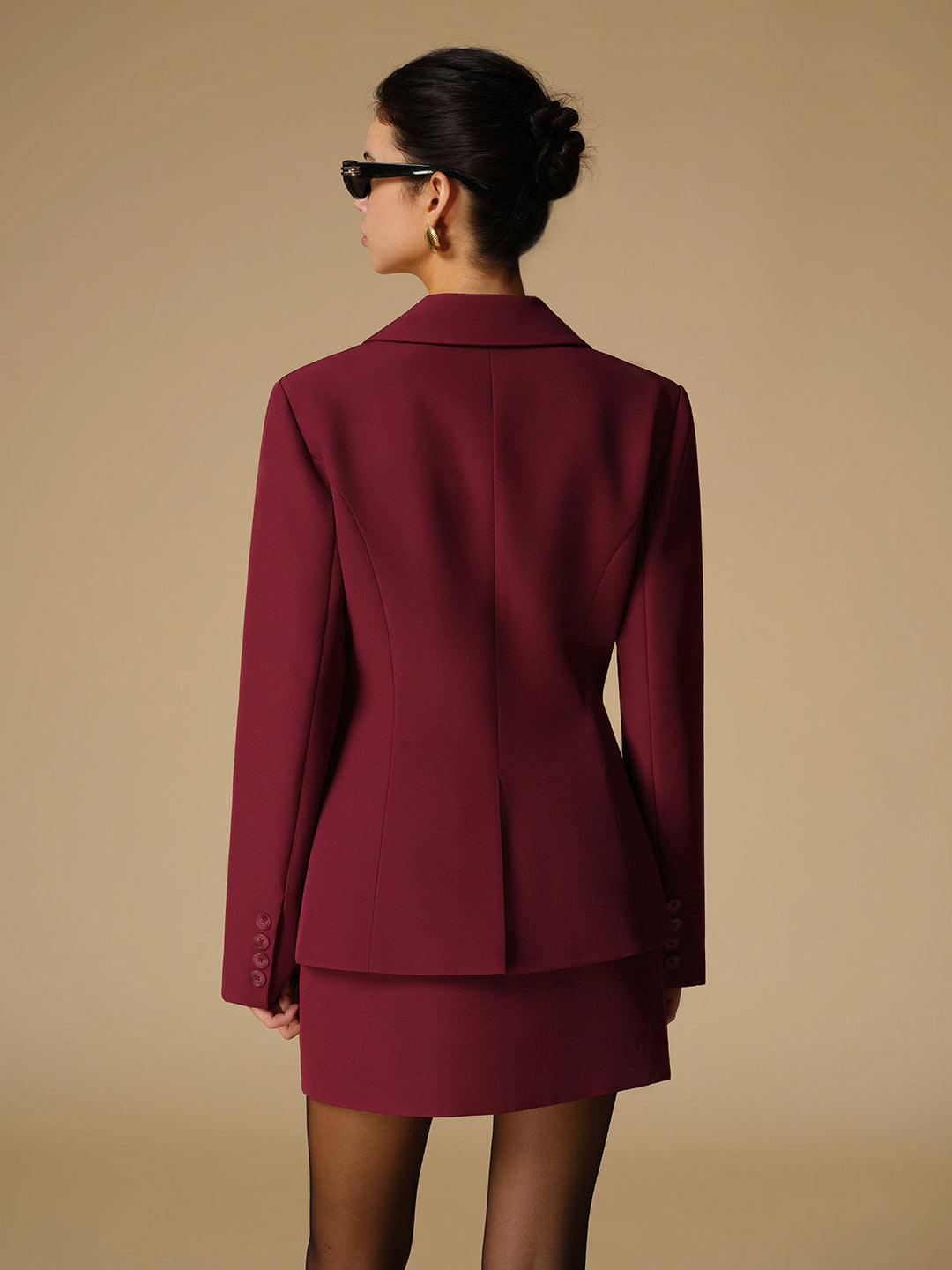 Split Button Slim Blazer  Liora Lane Boutique Blazers