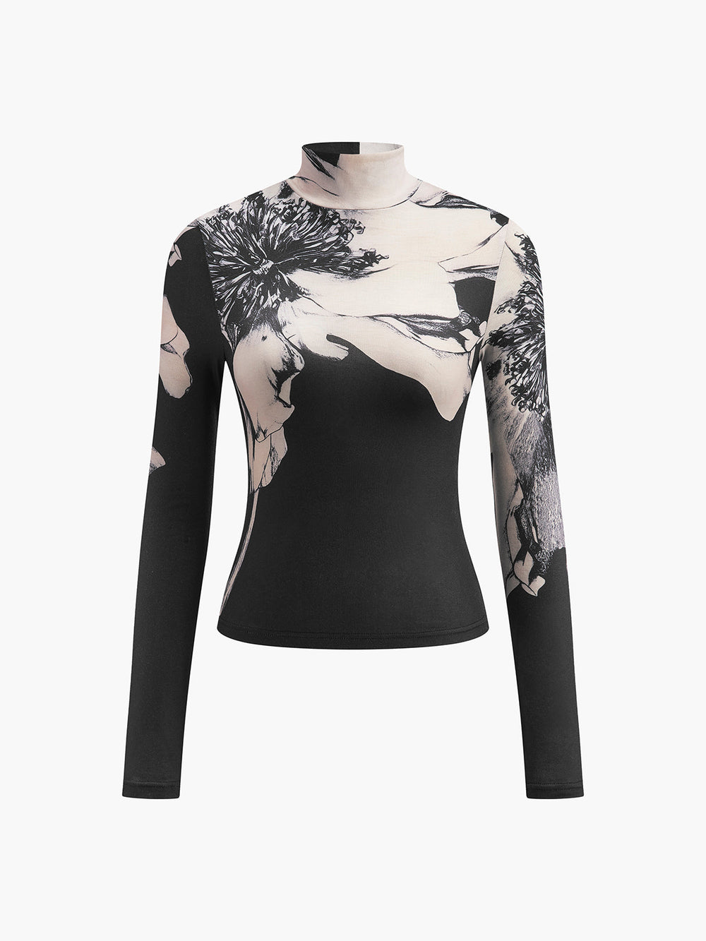 Mock-Neck Tye Dye Printed Shirt  Liora Lane Boutique T-Shirts